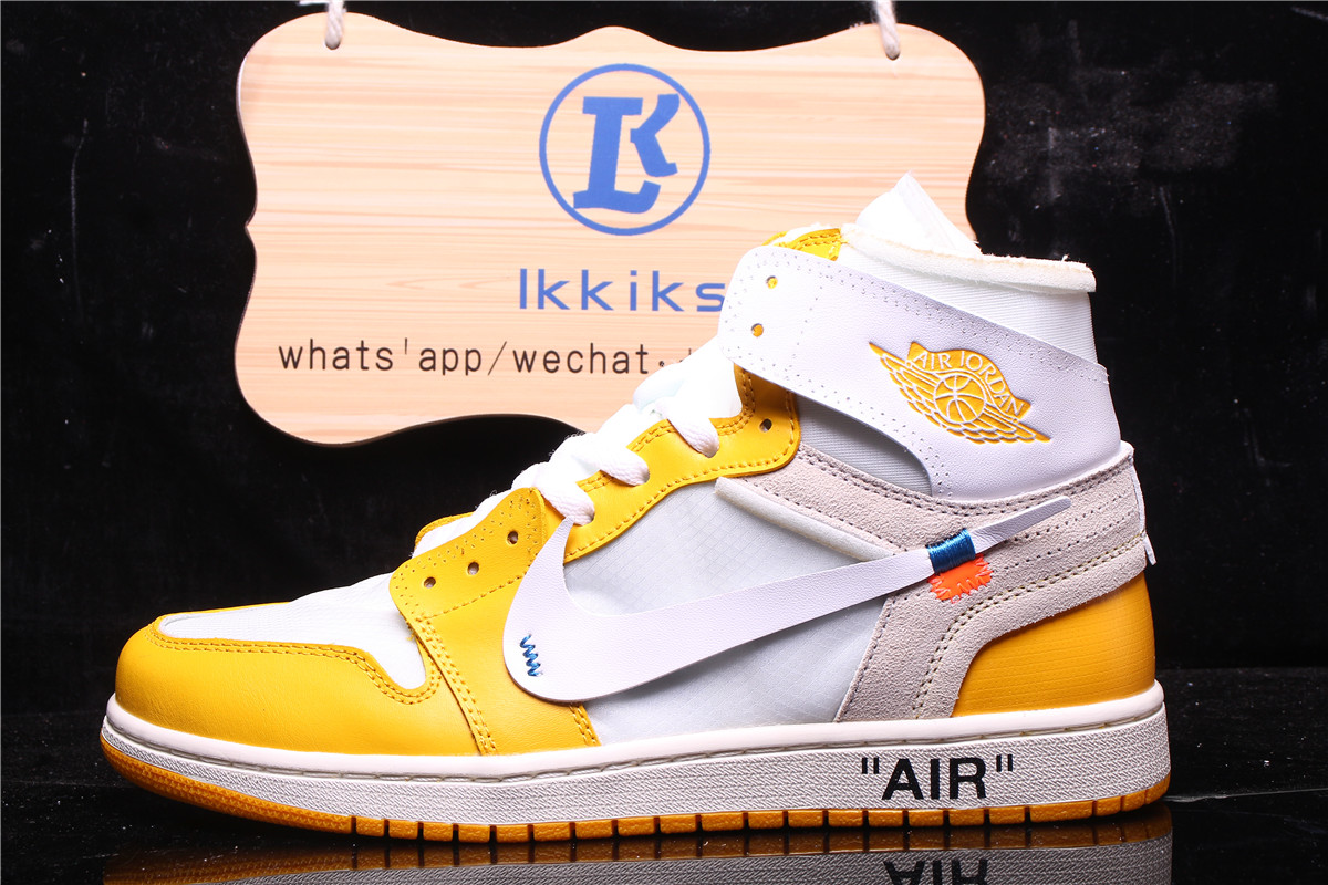 Air Jordan 1 Retro High Off-White Yellow